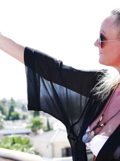 BTS selfshot outside on my balcony flashing