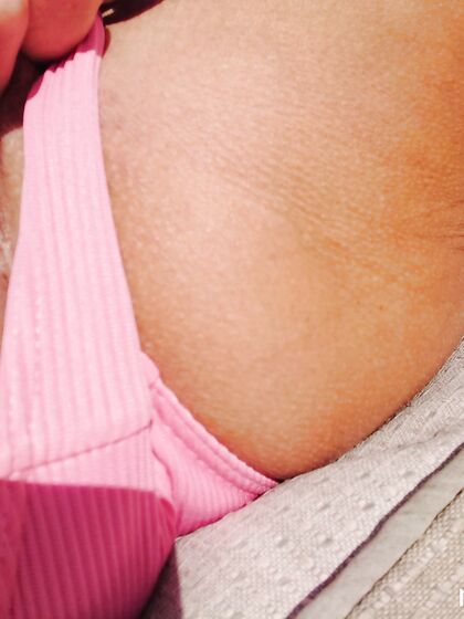 selfshot outdoor flashing in bikini for my fans