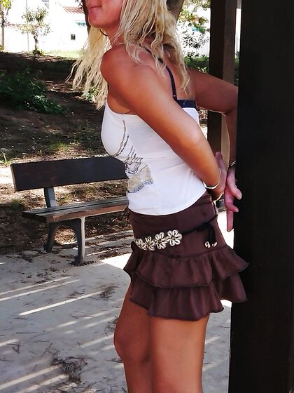 public flashing and panty stuffing on busy road