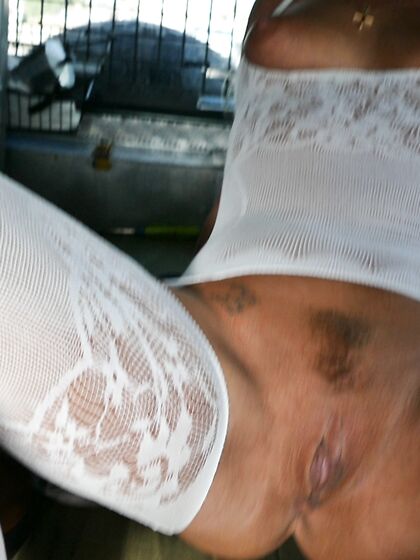Public flashing and fingering in driving vehicle