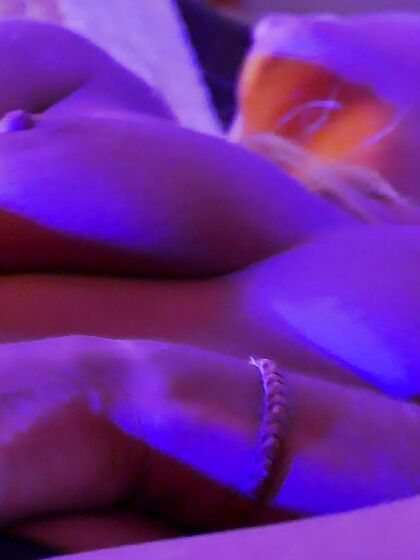 erotic masturbation on my bed in blue