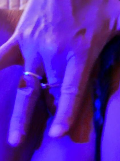 erotic masturbation on my bed in blue