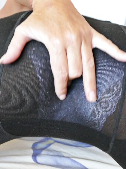 outdoor nylons and bedroom JOI with panties offÂ 