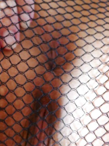 Anal fingering in nylons fishnets