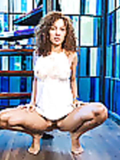 Kinky Bunny: With A Dildo On The Stairs