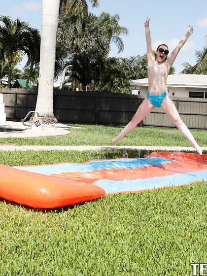 Redhead Nymph Amber Addis Gets Pleasantly Fucked Outdoors
