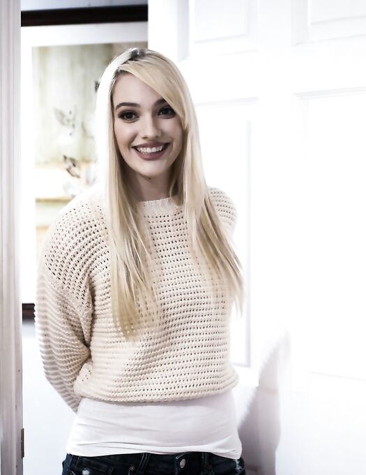 Passionate Blonde Babe Pleases Her Stepdad In Bed photos (Kenna James)