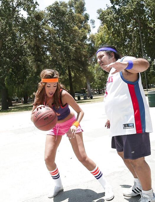 Basketball Girl Isis Taylor With Amazing Bomb Size Tits Gets Banged By Aged Player