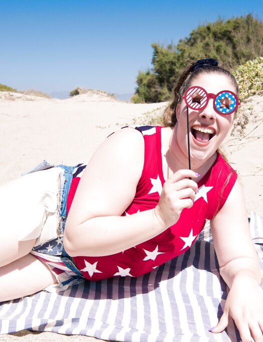 4th Of July Beach Day - Zip