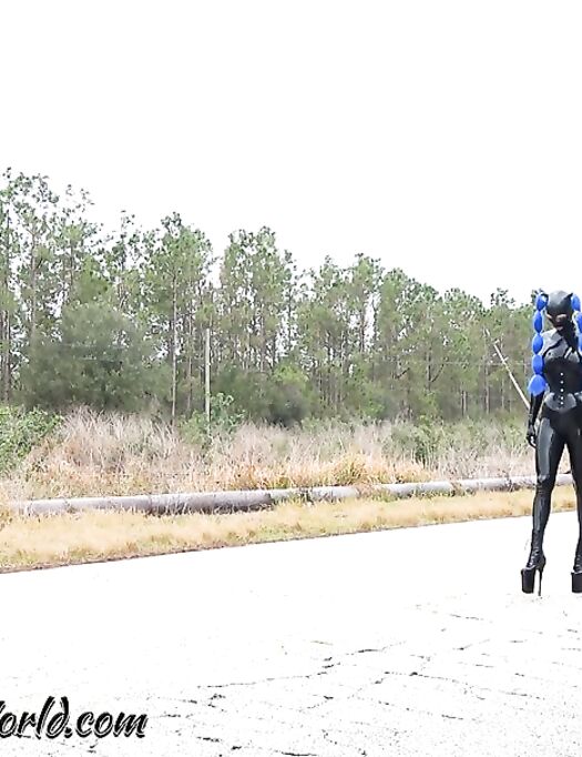 Latexlara and LatexLea's Hitching Adventure