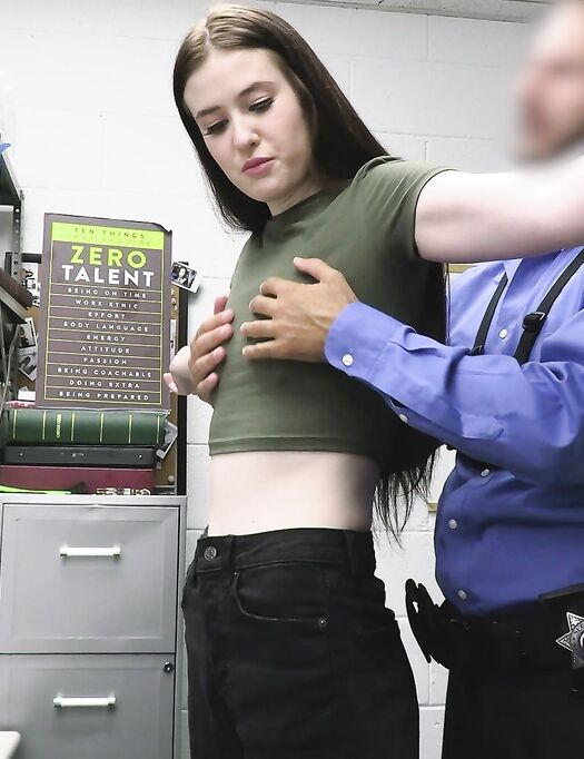 Long-haired Thief Athena Heart Gets Punished By Older Man