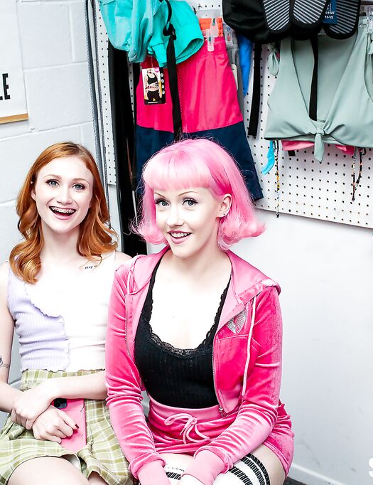 Cute Shoplifters Scarlet Skies And Evie Rees Get Punished For Stealing