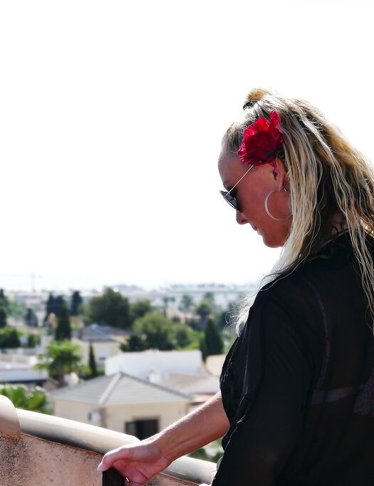 BTS selfshot outside on my balcony flashing