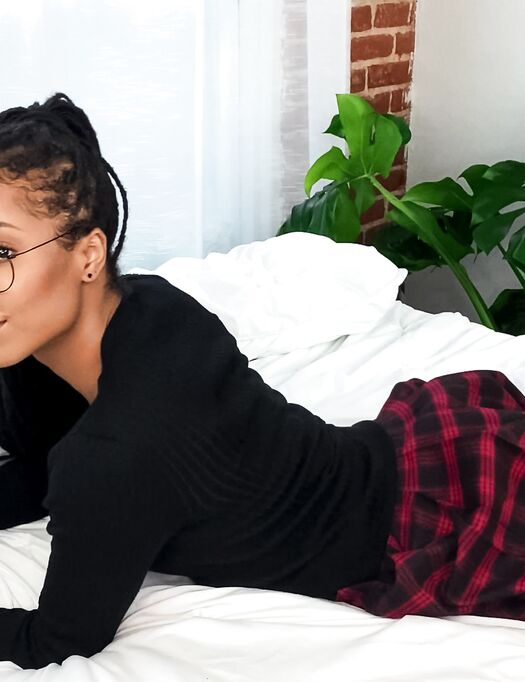 Kira Noir Plays With Her Favorite Sex Toys In Bed